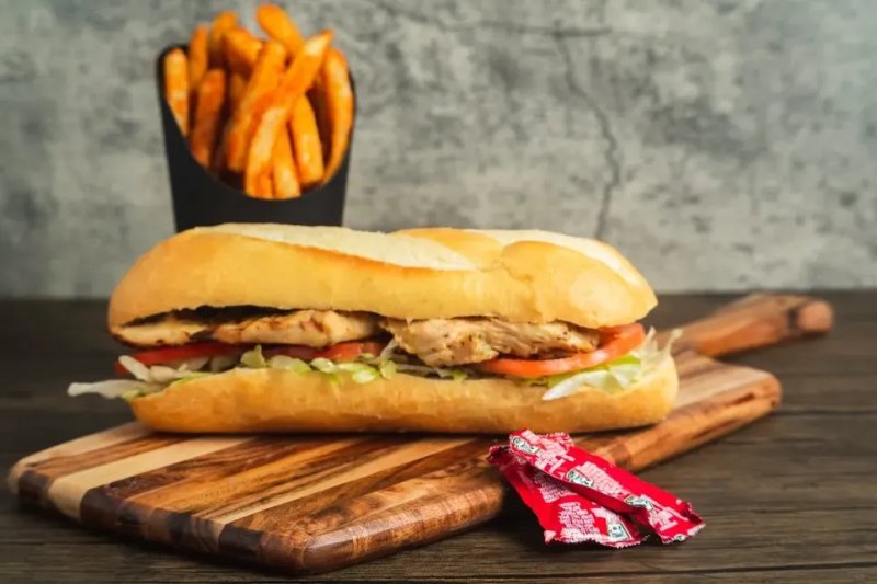Sandwich poulet chermoula