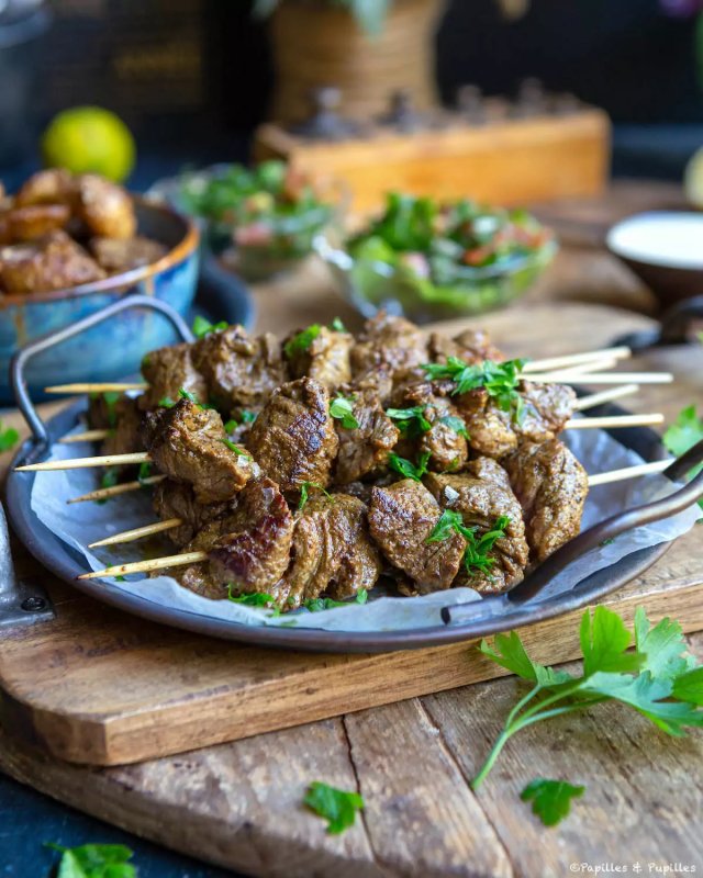 Brochettes de bœuf